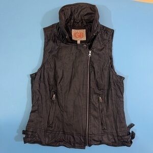 GB Vintage Faux Leather Vest